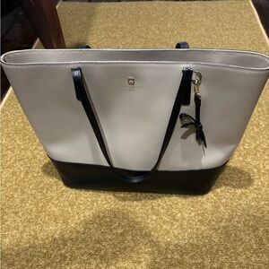 Kate Spade Two-Tone Black and Cream Tote